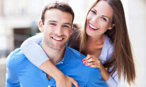 Happy young couple